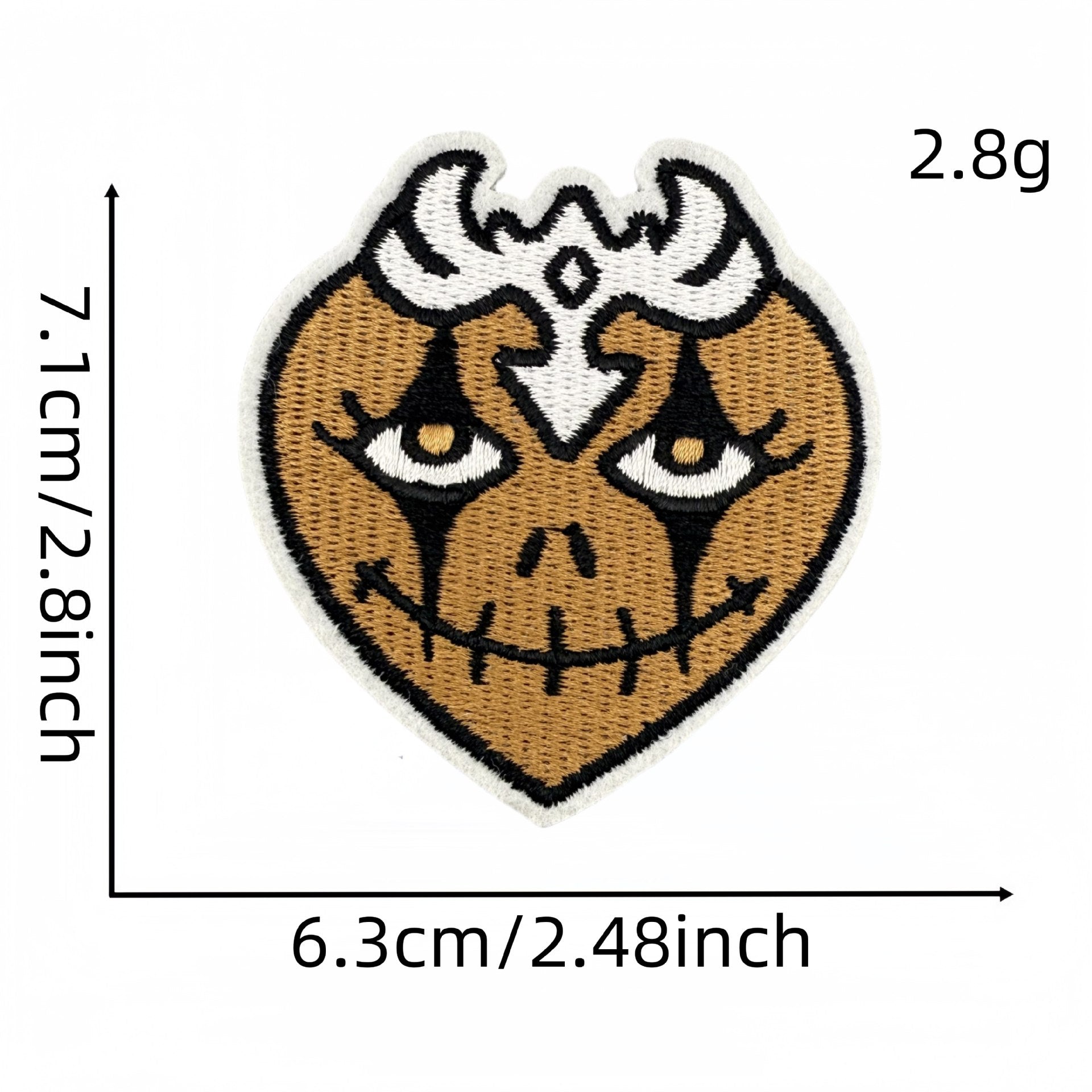 Wholesale Punk style badge brown series skull cartoon ghost